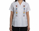 Blusa blanca bordado de flores - Modelo 1 