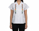 Blusa blanca bordado de flores - Modelo 13 