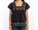 Blusa tipo hipil Yucateco en punto de cruz - Modelo 3