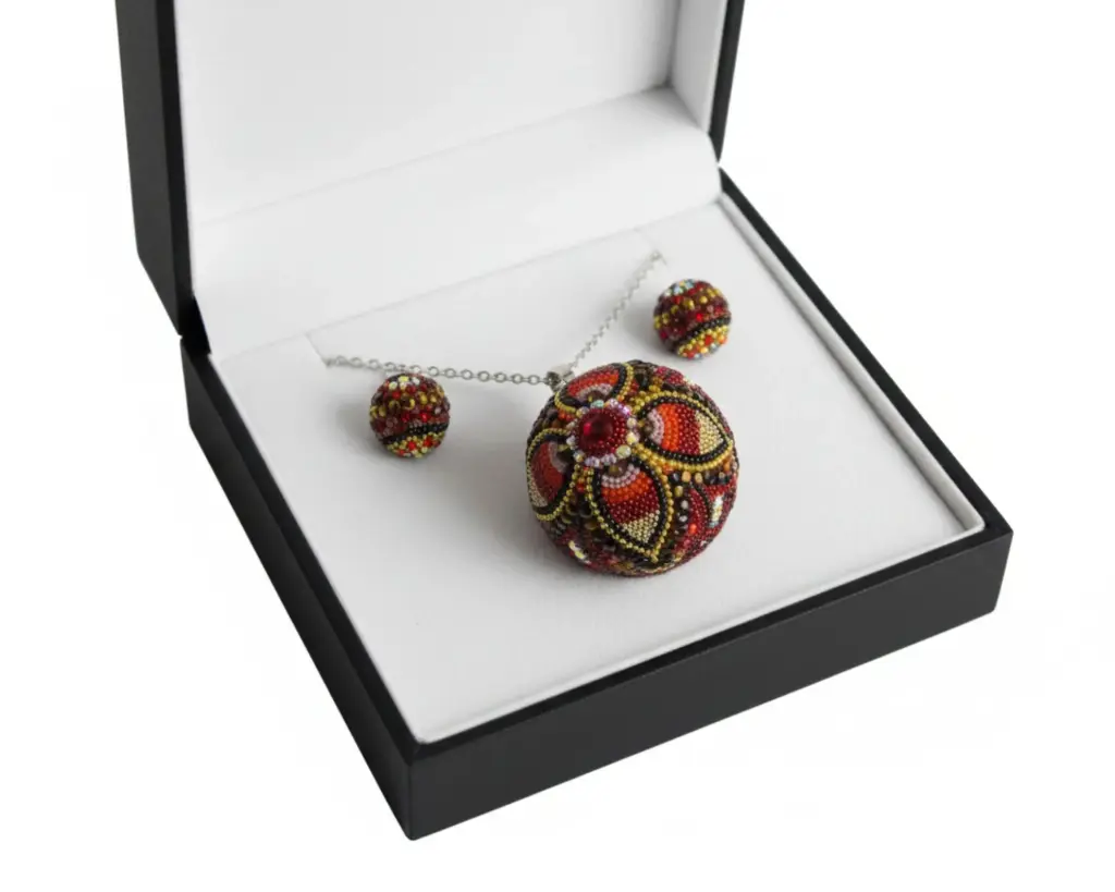 JUEGO DE DIJE Y ARETES