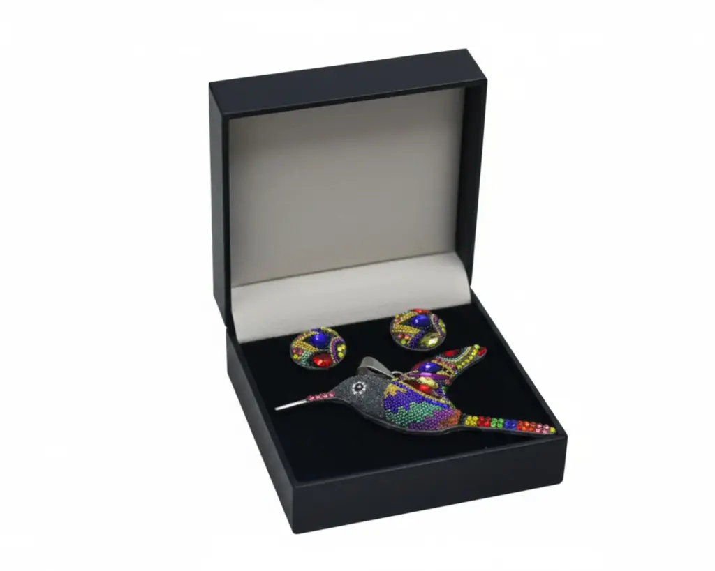 JUEGO DE DIJE Y ARETES