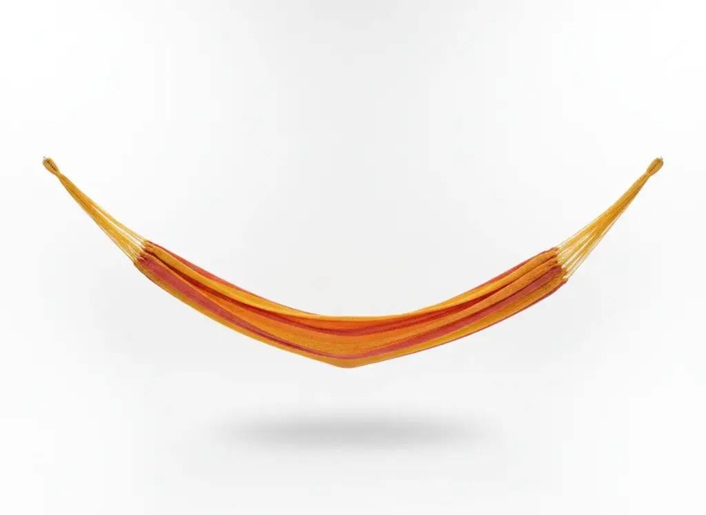 Hamaca de algodón naranja
