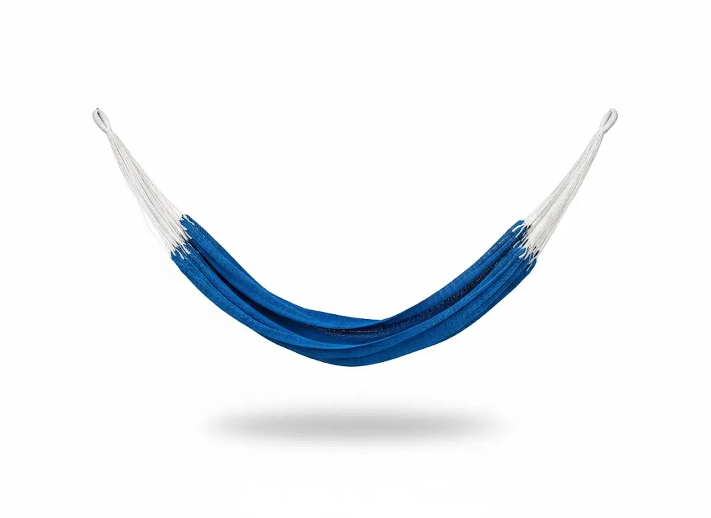 Hamaca nylon azul 