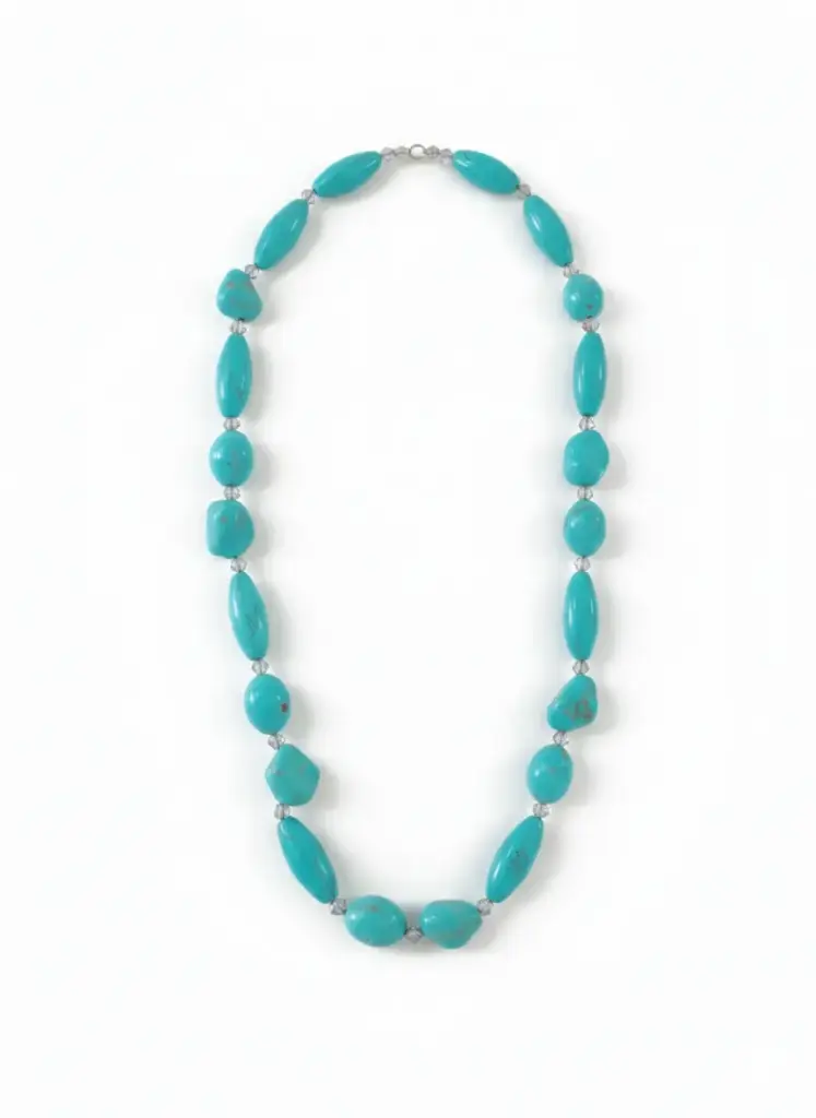Collar de cuarzo azul