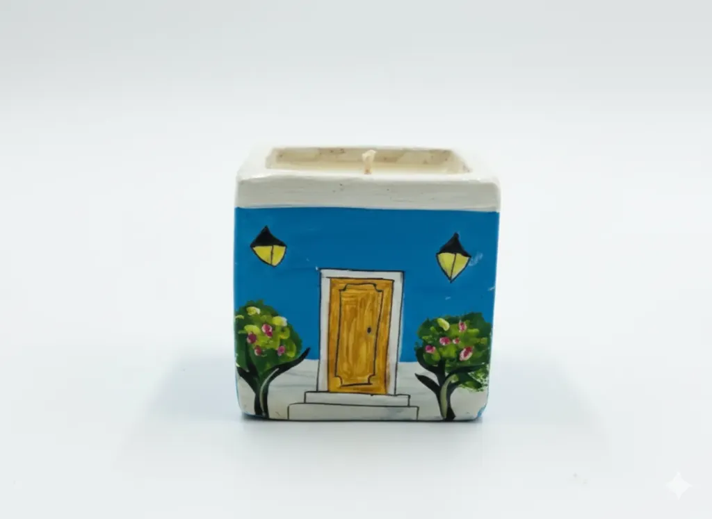 Vela Mini Casa Colonial Cuadrada VELARTE