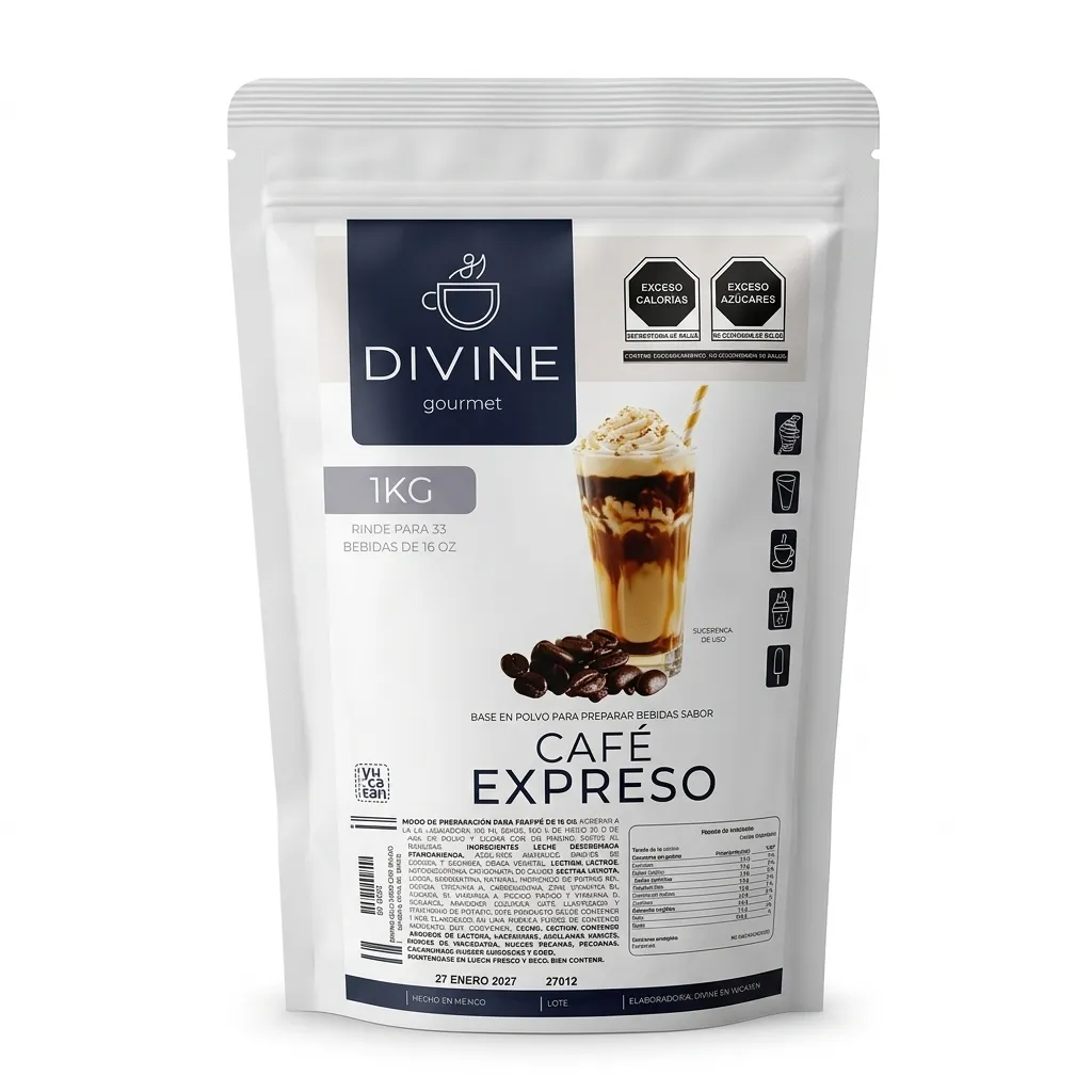 Bebida en polvo Premium DIVINE GOURMET (Café Expreso)