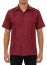 Guayabera roja tinto