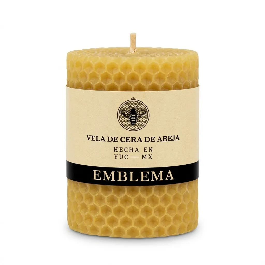 VELA CHICA DE CERA DE ABEJA