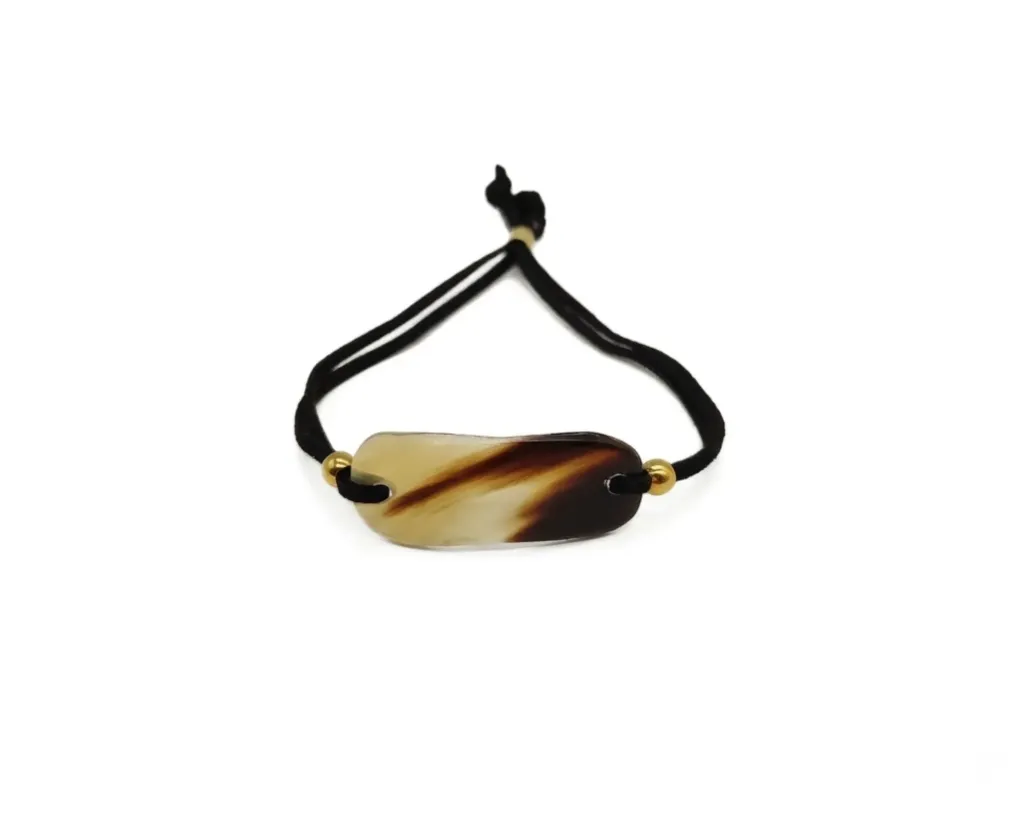 [266754] PULSERA CUERNO MOD 1 OSCURO