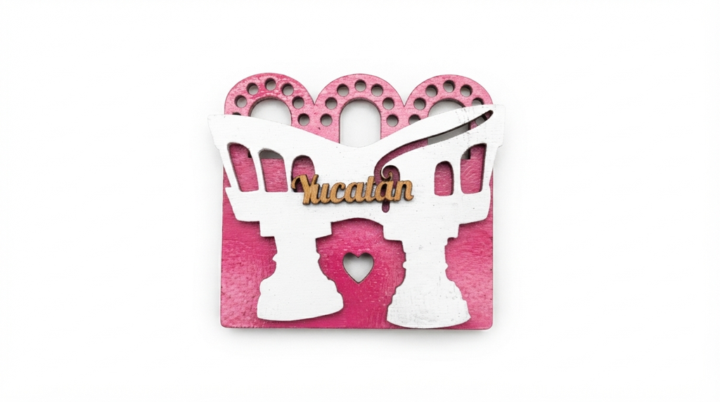 IMAN SILLA DE 3 ARCOS ROSADO