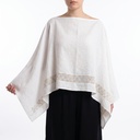 Blusa Sak Ha multiforma, color Blanco. (unitalla)